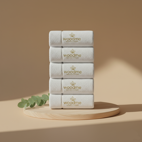 Mikrofaser-Handtücher Woodme – Spa-Qualität (x5)
